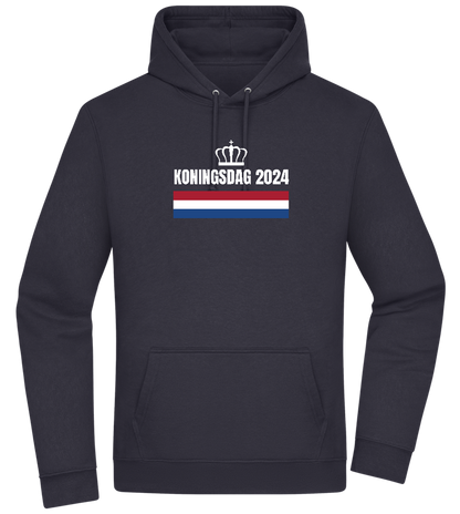 Kingsday Flag Design - Premium Essential Unisex Hoodie_FRENCH NAVY_front