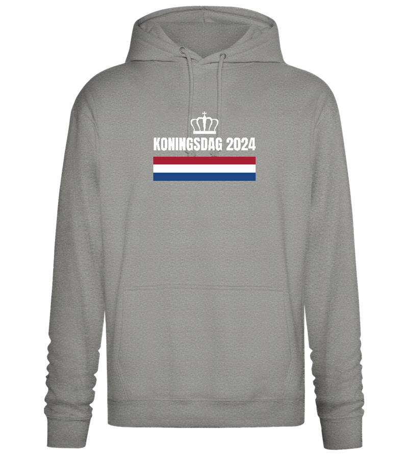 Kingsday Flag Design - Premium Essential Unisex Hoodie_ORION GREY II_front