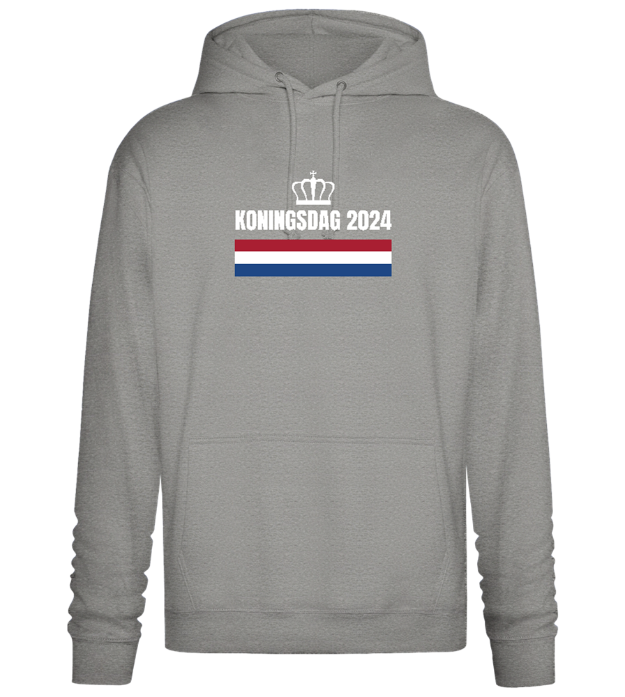 Kingsday Flag Design - Premium Essential Unisex Hoodie_ORION GREY II_front