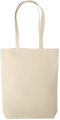 Premium canvas cotton shopping bag_BEIGE_front