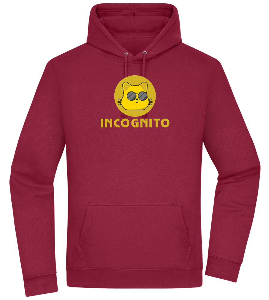 Incognito Design - Premium Essential Unisex Hoodie_BORDEAUX_front