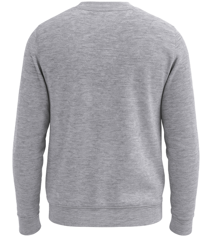 Premium kids sweater_GREY MELANGE_back