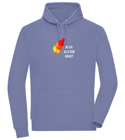 Ik Ga Als Een Raket Design - Comfort unisex hoodie_BLUE_front