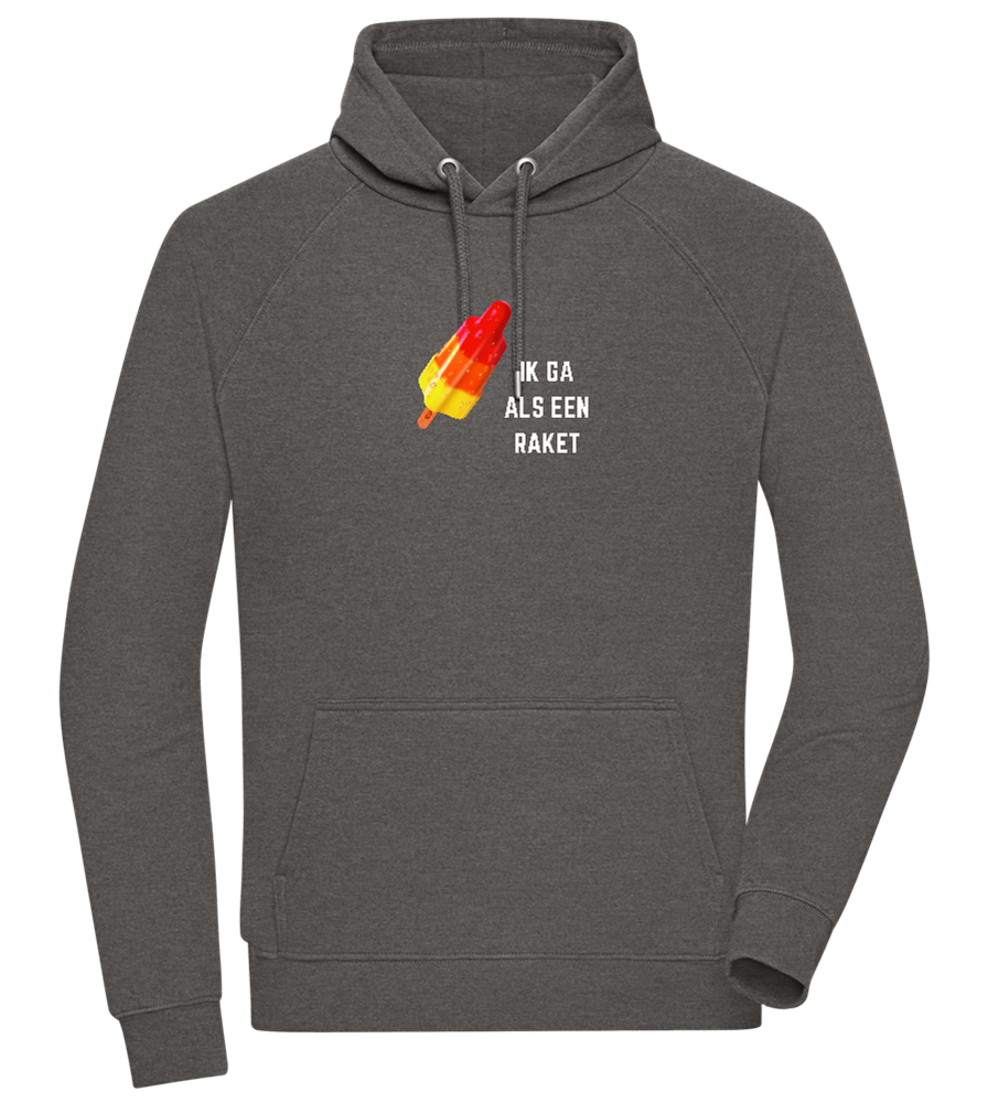 Ik Ga Als Een Raket Design - Comfort unisex hoodie_CHARCOAL CHIN_front