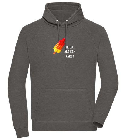 Ik Ga Als Een Raket Design - Comfort unisex hoodie_CHARCOAL CHIN_front