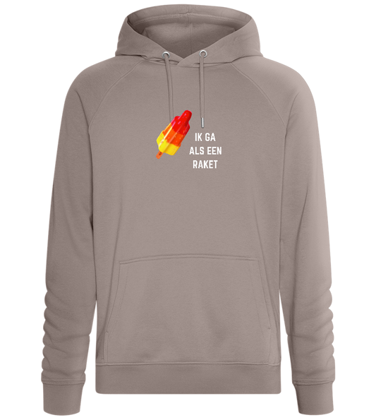 Ik Ga Als Een Raket Design - Comfort unisex hoodie_CHARCOAL CHIN_front