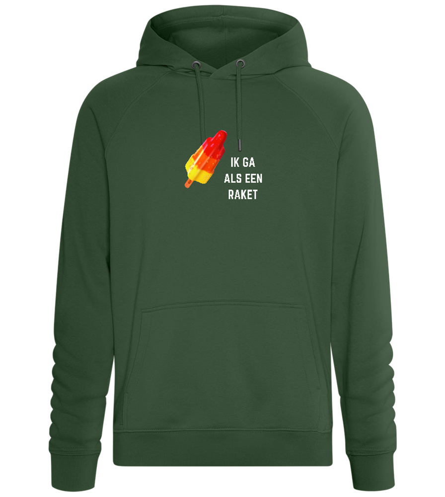 Ik Ga Als Een Raket Design - Comfort unisex hoodie_GREEN BOTTLE_front