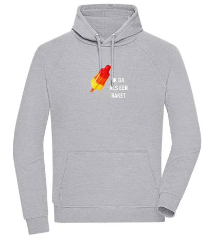 Ik Ga Als Een Raket Design - Comfort unisex hoodie_ORION GREY II_front