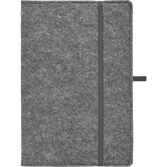 A5 Felt Notebook_STONE GREY_front