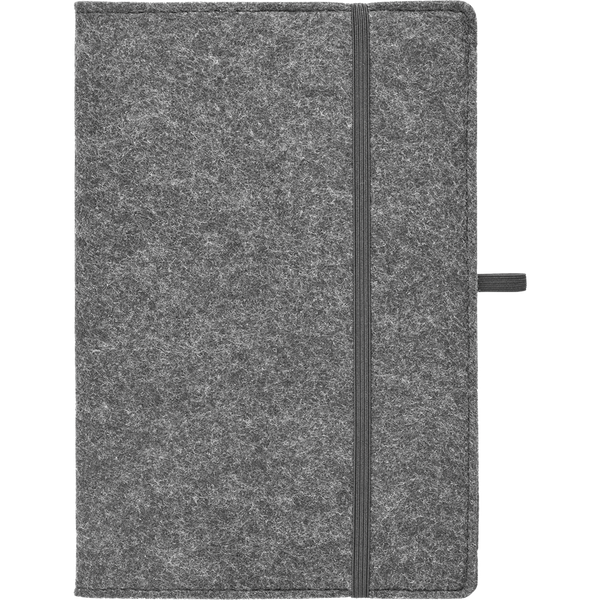 A5 Felt Notebook_STONE GREY_front