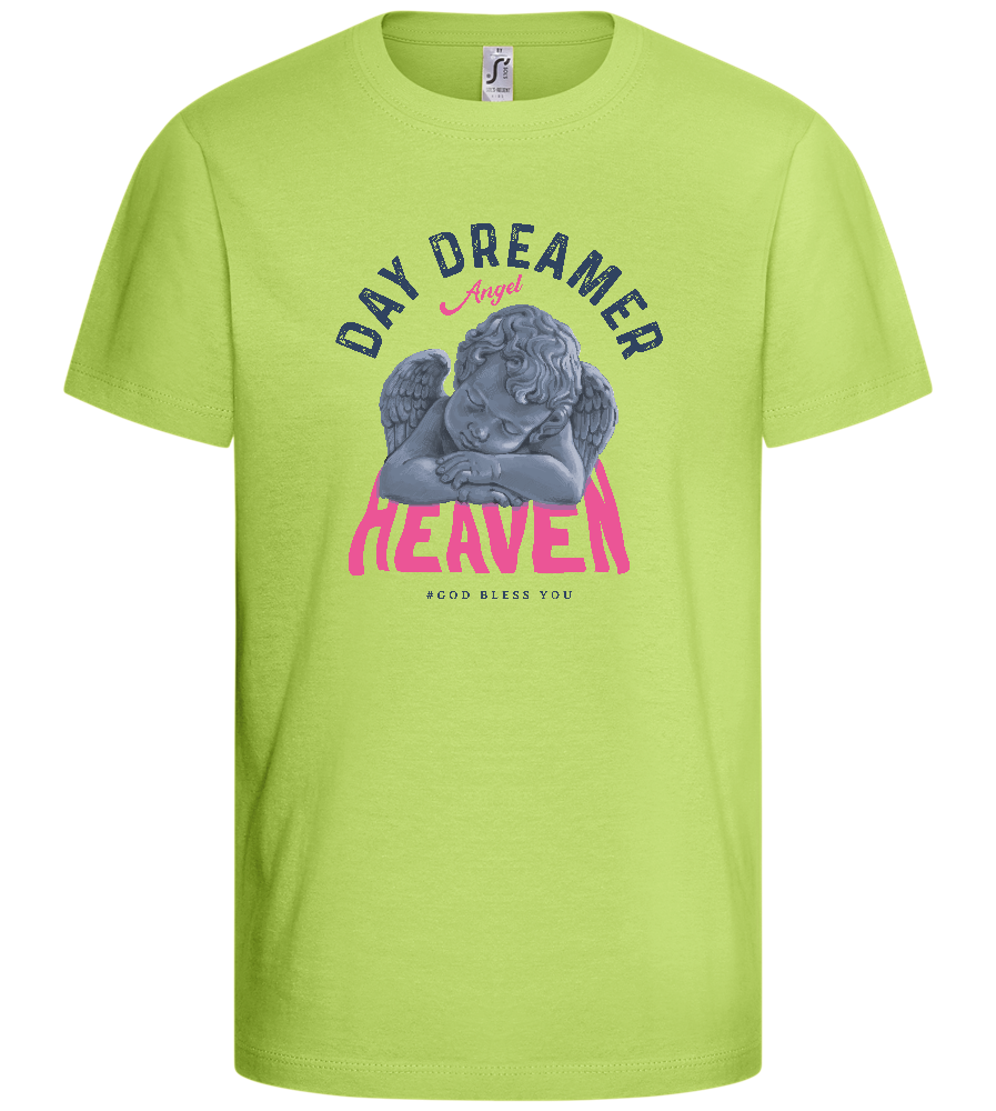 Day Dreamer Heaven Design - Basic kids t-shirt_GREEN APPLE_front