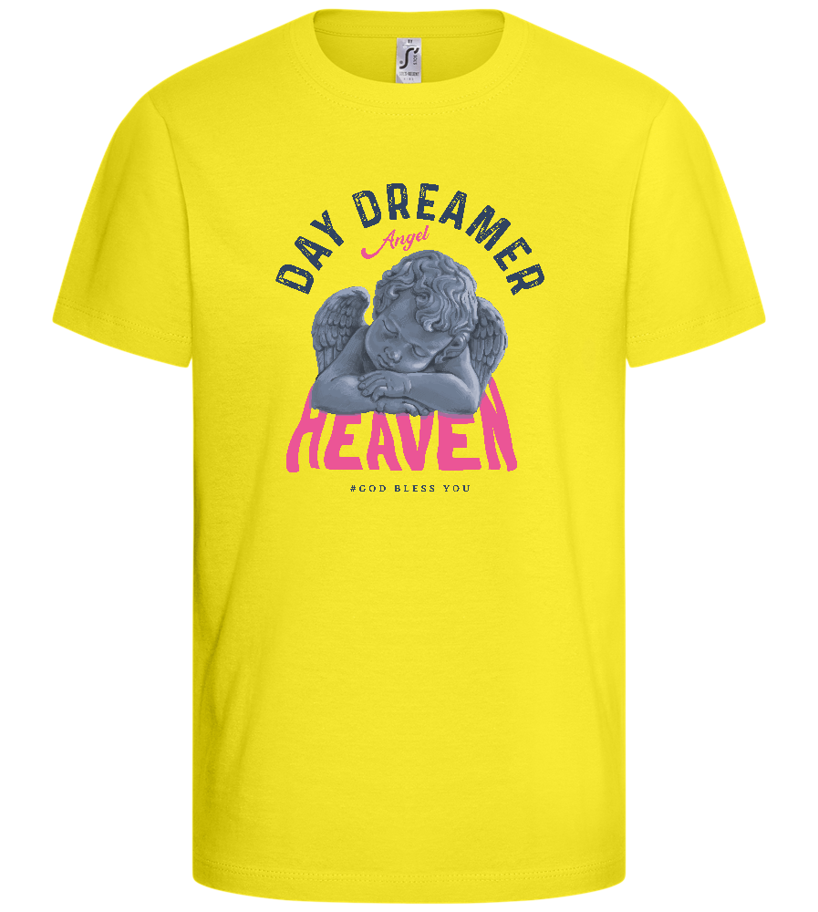 Day Dreamer Heaven Design - Basic kids t-shirt_LEMON_front