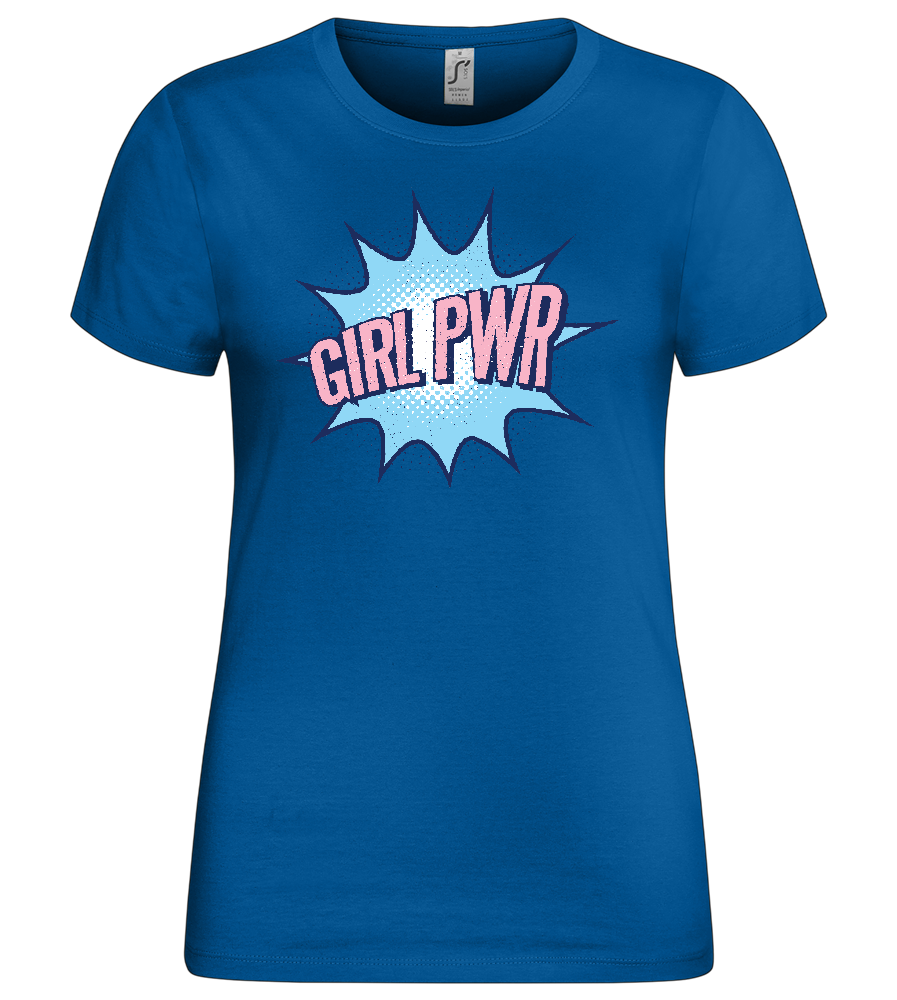 Girl PWR Design - Premium women's t-shirt_ROYAL_front