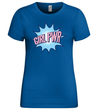 Girl PWR Design - Premium women's t-shirt_ROYAL_front