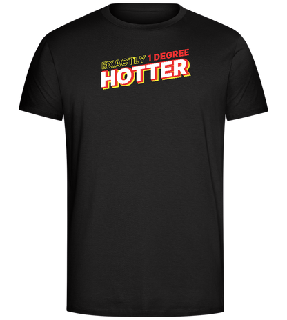 1 Degree Hotter Design - Comfort Unisex T-Shirt_DEEP BLACK_front