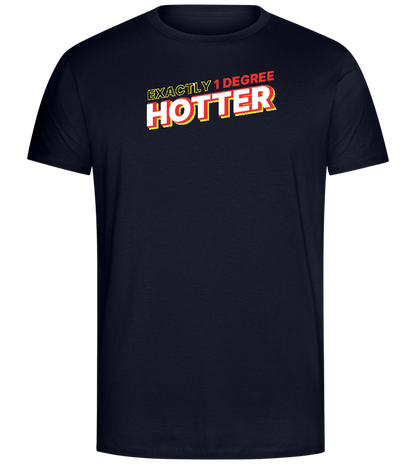 1 Degree Hotter Design - Comfort Unisex T-Shirt_FRENCH NAVY_front