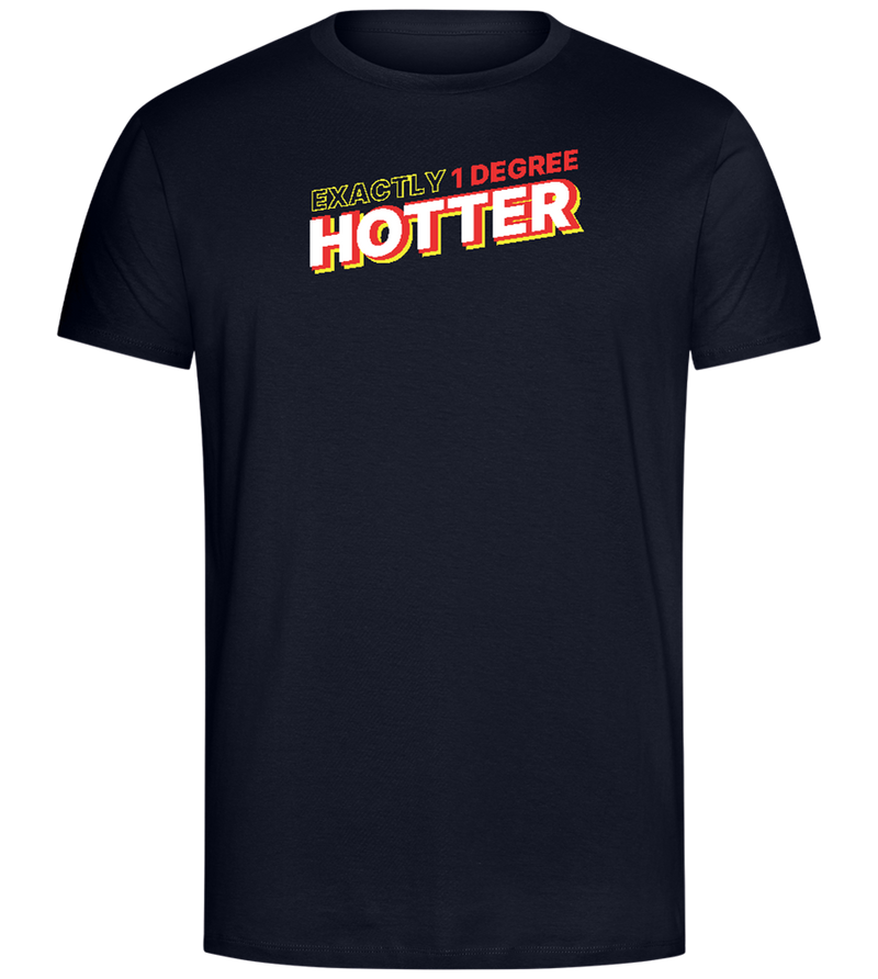 1 Degree Hotter Design - Comfort Unisex T-Shirt_FRENCH NAVY_front