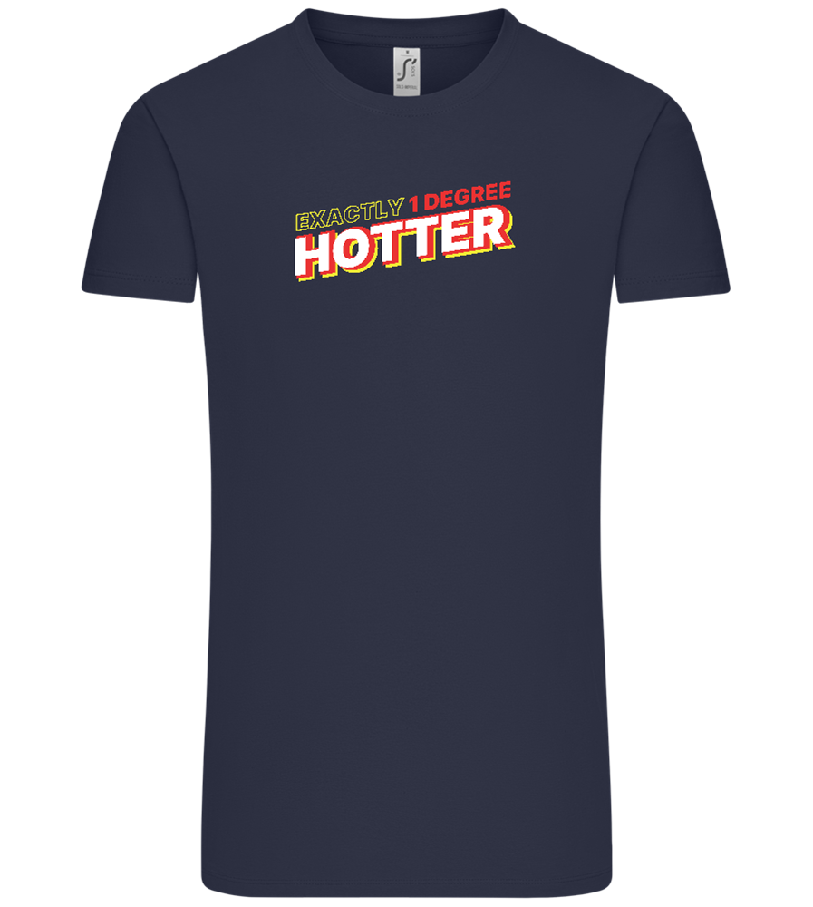 1 Degree Hotter Design - Comfort Unisex T-Shirt_FRENCH NAVY_front