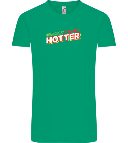 1 Degree Hotter Design - Comfort Unisex T-Shirt_SPRING GREEN_front
