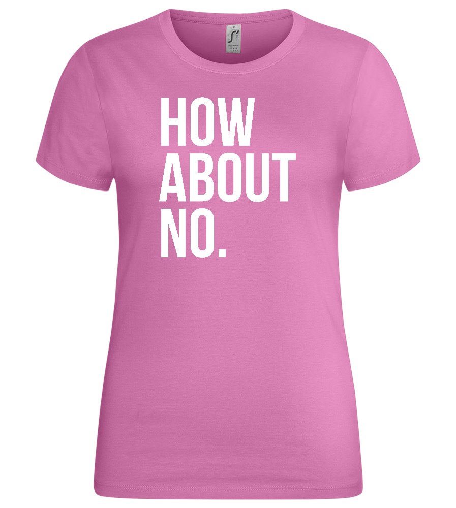 Nope Design - Premium women's t-shirt_PINK ORCHID_front