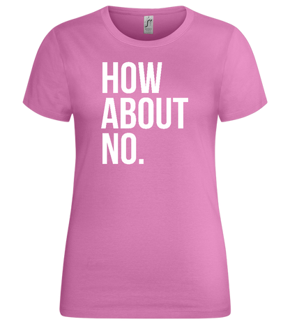 Nope Design - Premium women's t-shirt_PINK ORCHID_front