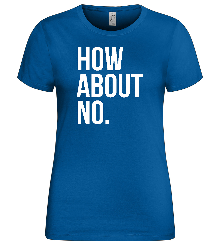 Nope Design - Premium women's t-shirt_ROYAL_front