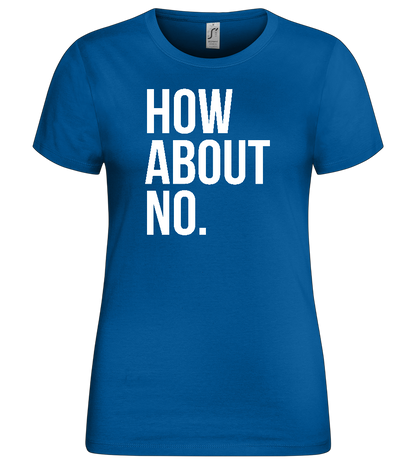 Nope Design - Premium women's t-shirt_ROYAL_front