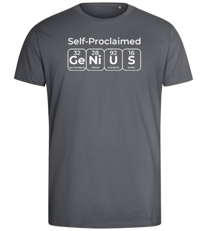 Periodic Table Genius Design - Comfort men's fitted t-shirt_MOUSE GREY_front