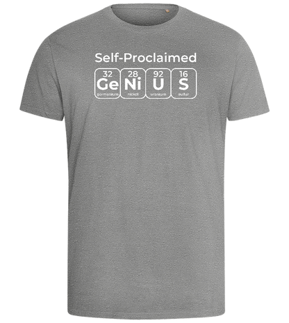 Periodic Table Genius Design - Comfort men's fitted t-shirt_ORION GREY_front