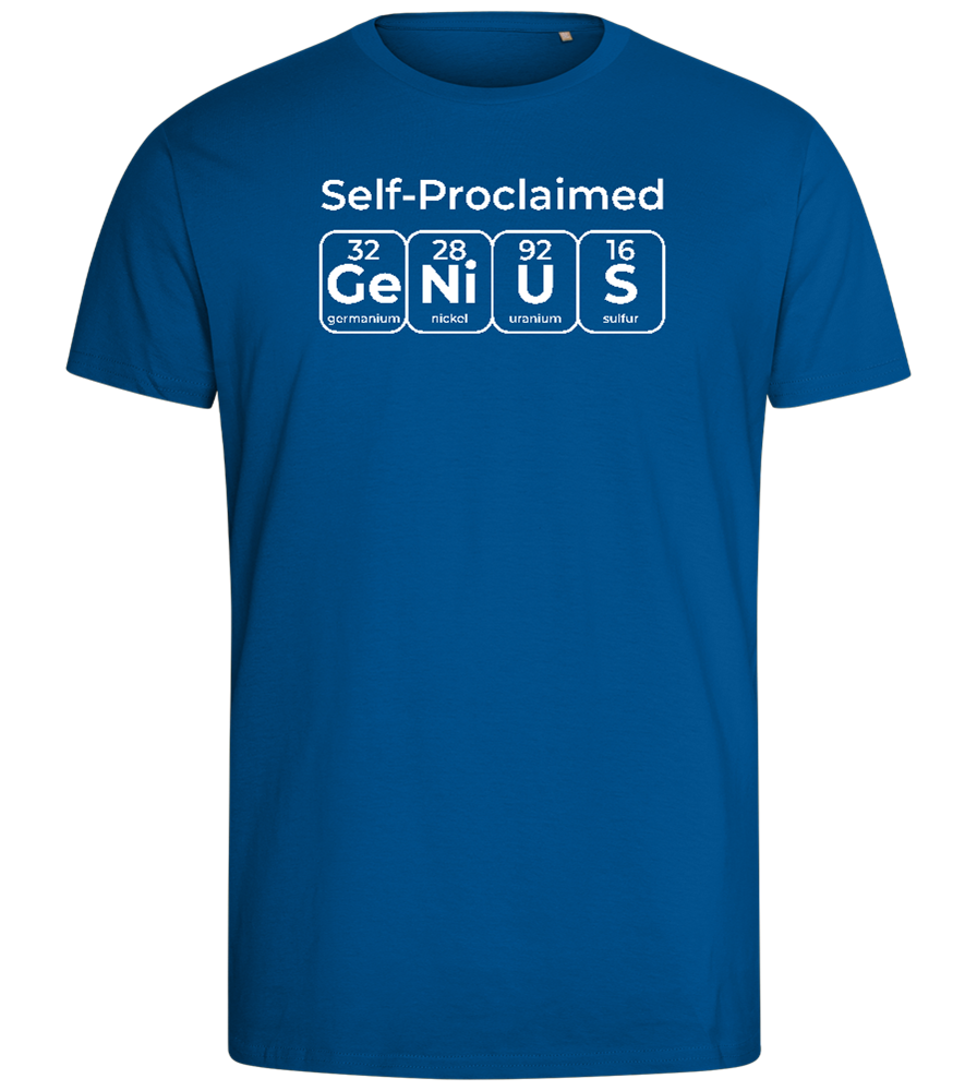 Periodic Table Genius Design - Comfort men's fitted t-shirt_ROYAL_front