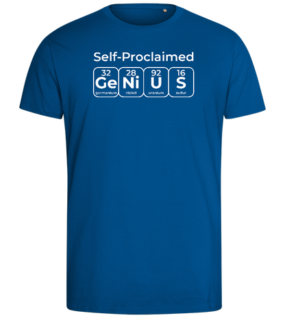 Periodic Table Genius Design - Comfort men's fitted t-shirt_ROYAL_front