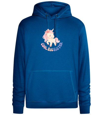 Cool Big Sister Unicorn Design - Premium unisex hoodie_ROYAL_front