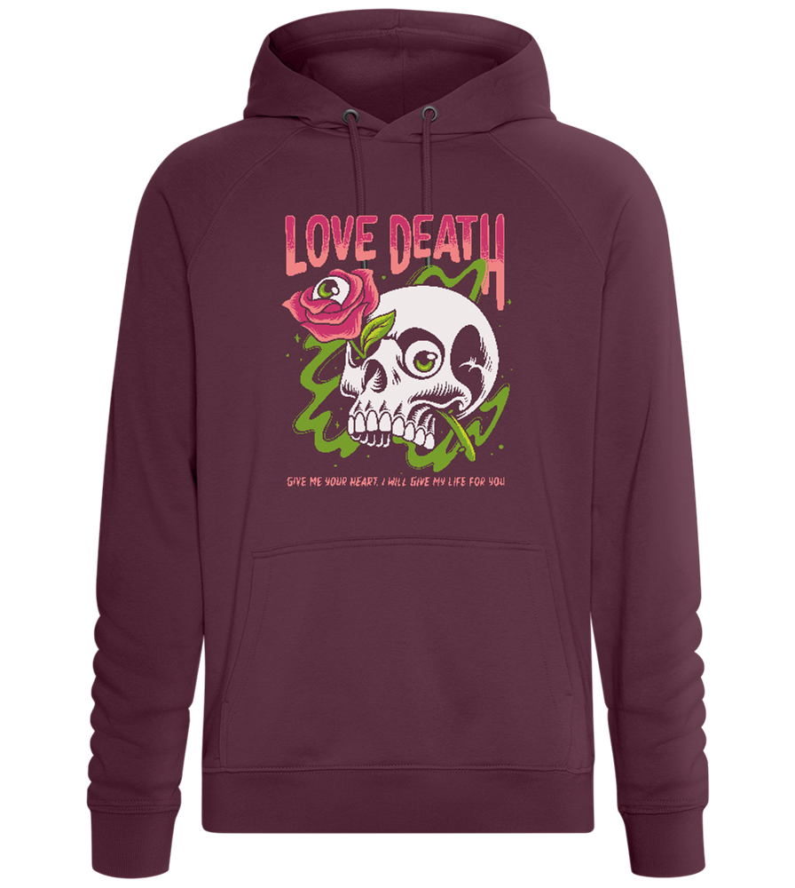 Love Death Design - Comfort unisex hoodie_BORDEAUX_front