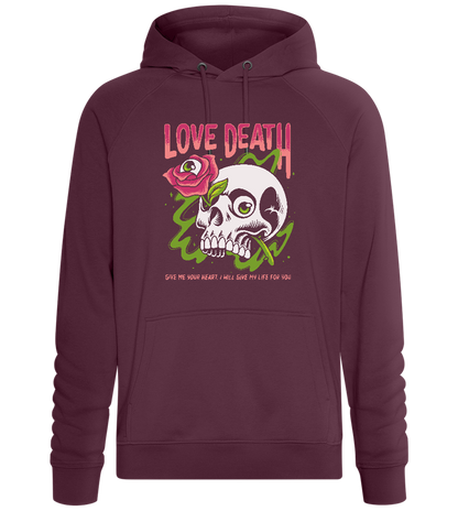 Love Death Design - Comfort unisex hoodie_BORDEAUX_front