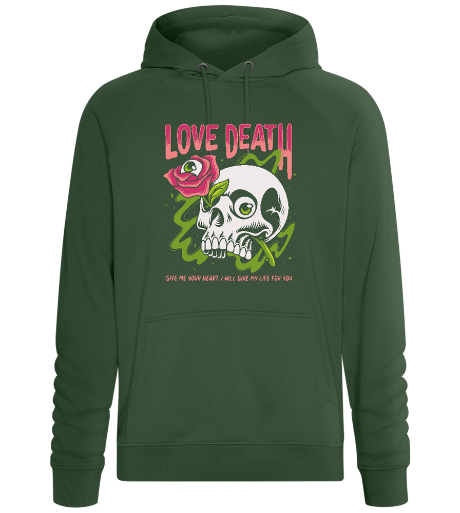 Love Death Design - Comfort unisex hoodie_GREEN BOTTLE_front