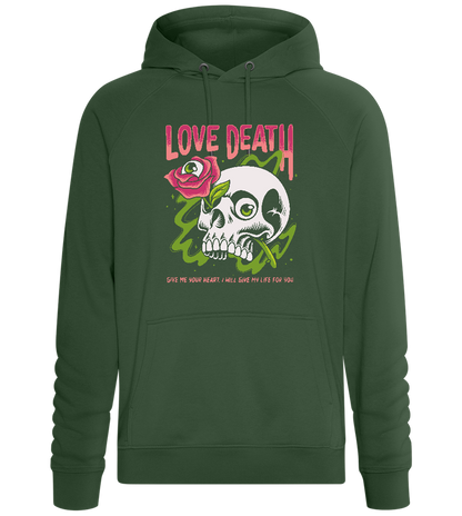 Love Death Design - Comfort unisex hoodie_GREEN BOTTLE_front