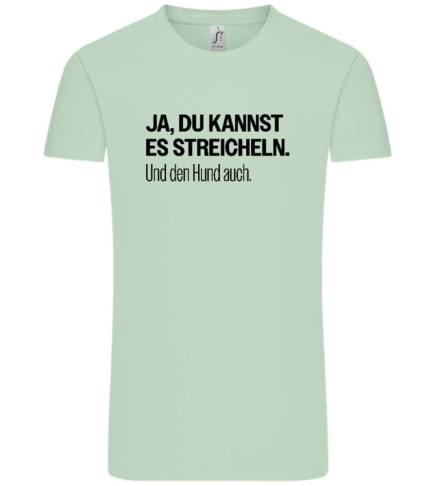 Du Kannst Es Streicheln Design - Comfort Unisex T-Shirt_ICE GREEN_front