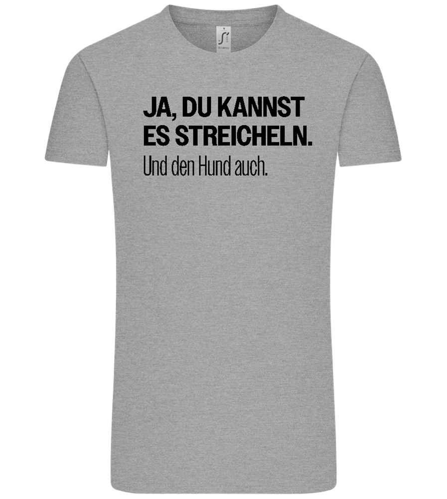 Du Kannst Es Streicheln Design - Comfort Unisex T-Shirt_ORION GREY_front