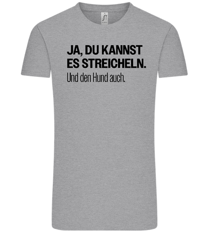 Du Kannst Es Streicheln Design - Comfort Unisex T-Shirt_ORION GREY_front