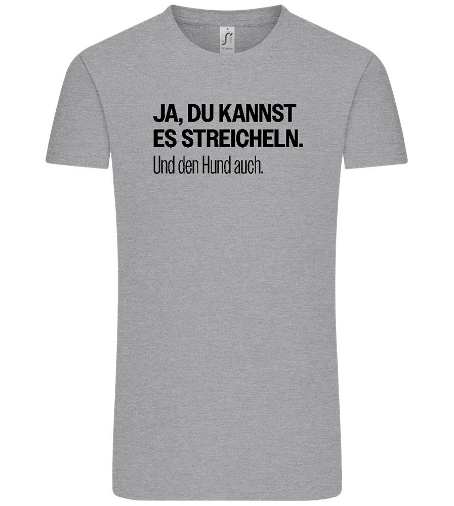 Du Kannst Es Streicheln Design - Comfort Unisex T-Shirt_ORION GREY_front