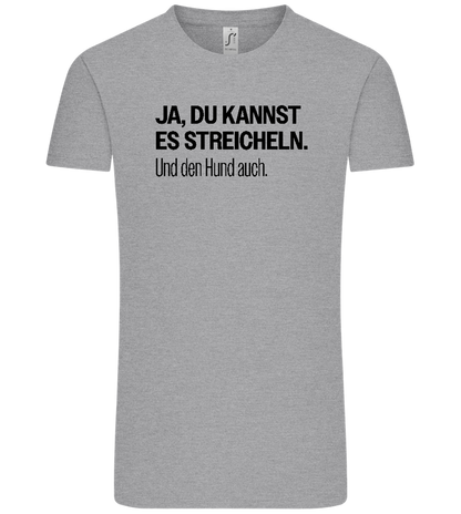 Du Kannst Es Streicheln Design - Comfort Unisex T-Shirt_ORION GREY_front