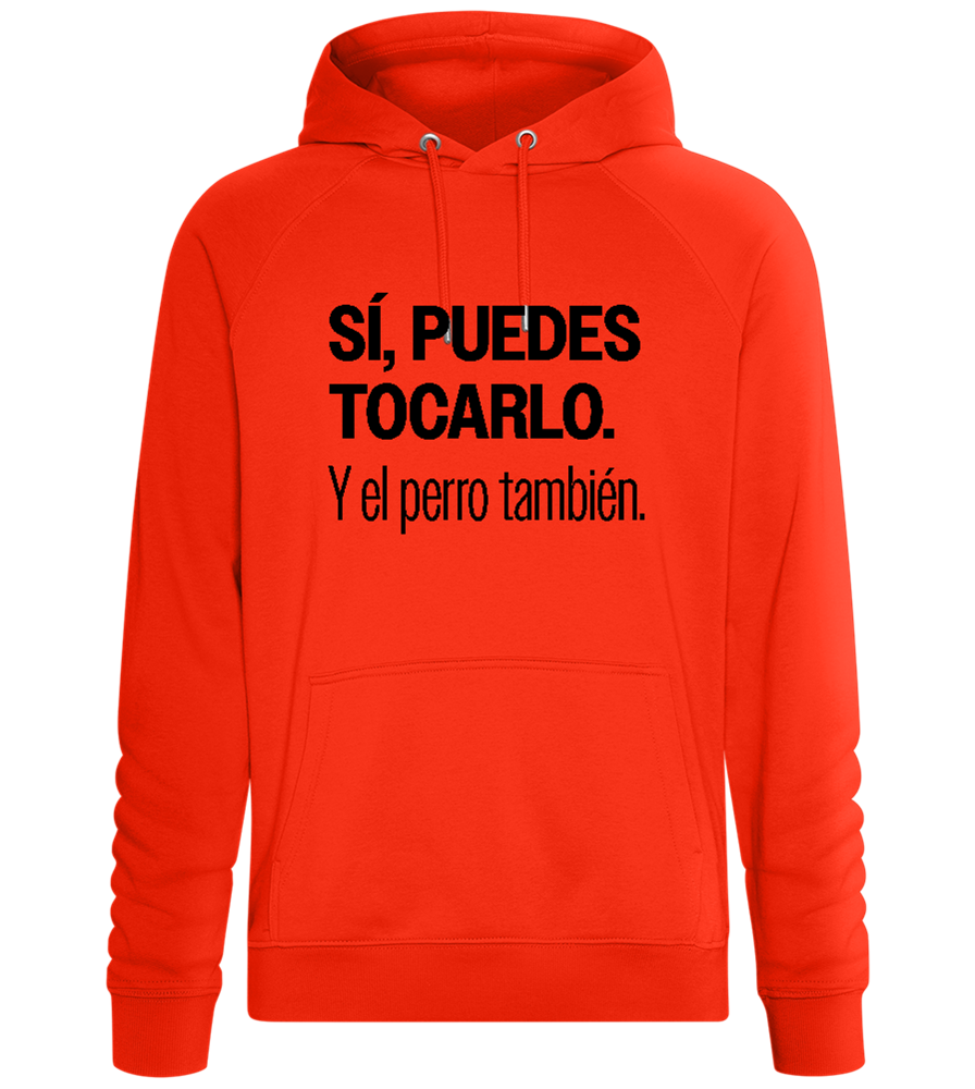 Si Puedes Tocarlo Design - Comfort unisex hoodie_BURNT ORANGE_front