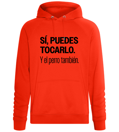 Si Puedes Tocarlo Design - Comfort unisex hoodie_BURNT ORANGE_front