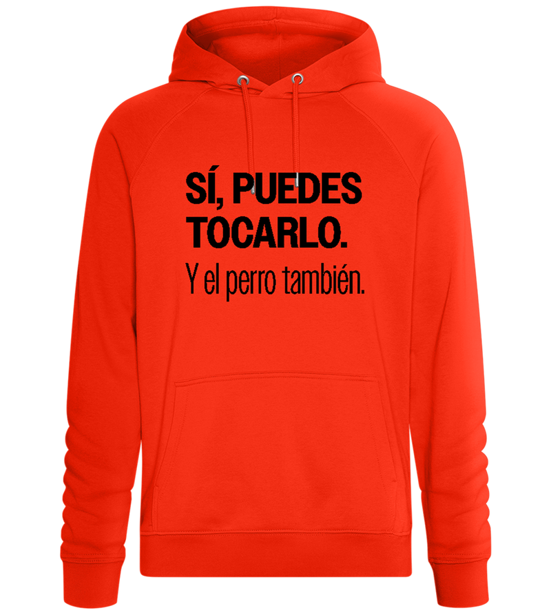 Si Puedes Tocarlo Design - Comfort unisex hoodie_BURNT ORANGE_front