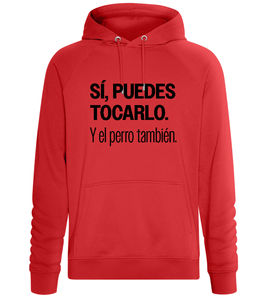 Si Puedes Tocarlo Design - Comfort unisex hoodie_RED_front