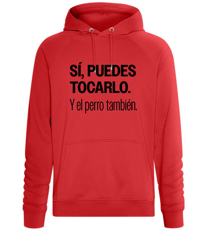 Si Puedes Tocarlo Design - Comfort unisex hoodie_RED_front