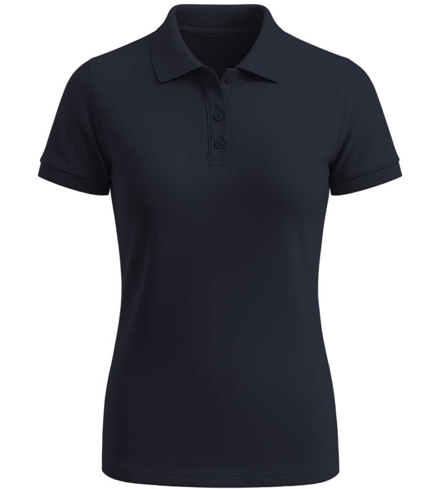 Premium women's polycotton polo shirt_FRENCH NAVY_front