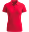 Premium women's polycotton polo shirt_RED_front