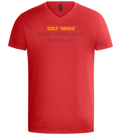 Das Wars Möge Der Abschluss Mit Uns Sein Design - Basic men's v-neck t-shirt_RED_front