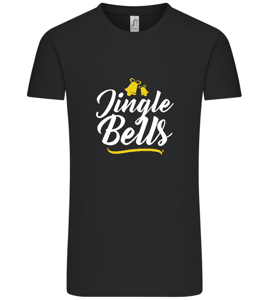 Christmas Jingle Bells Design - Comfort Unisex T-Shirt_DEEP BLACK_front